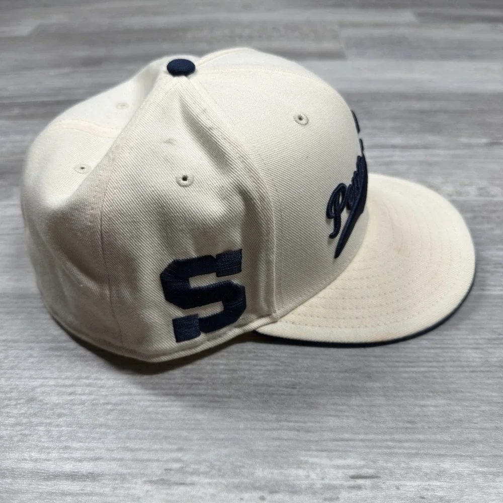 Men's Nike Dri-Fit Penn State Nittany Lions Cream Fitted Hat Men's 8 Embroidered